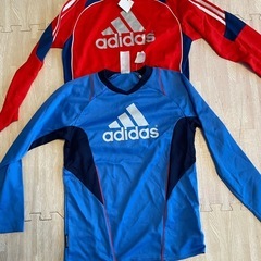 150センチadidas 長袖アスレチックウェア 2点セットの画像