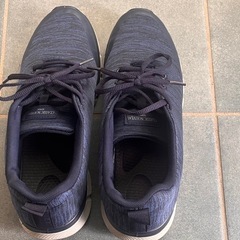 EDWIN スニーカー　青　27cmの画像