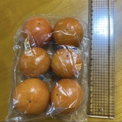 柿販売します。6〜9個入り一袋100円の画像