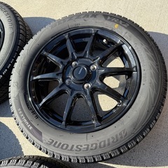【美品】24年製スタッドレスタイヤホイールセット　　155 65 r14  ブリザックの画像