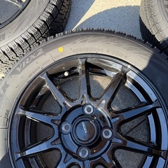 【美品】24年製スタッドレスタイヤホイールセット　　155 65 r14  ブリザックの画像