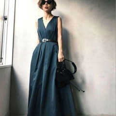 Ameri アメリ Lady Tuck Flare Dressの画像