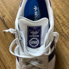 【美品】【adidas】【SAMBA】【28.0】【ホワイト×パープル】の画像
