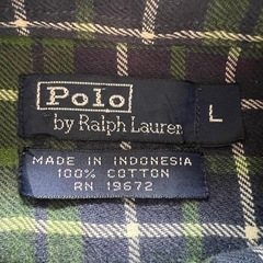 POLO RALPH LAUREN チェックシャツ L オールドタグ 古着の画像