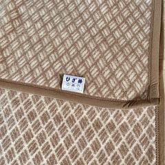 新品未使用　ウールひざ掛け・ブランケット
73×119 軽量　配達料込　京都市、亀岡市、南丹市　の画像