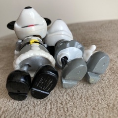 ミッキー＆ミニー2体セット　キーチェーン　グレーの画像