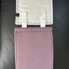新品未使用 トイレ ペーパーホルダー タオル生地　紫色の画像