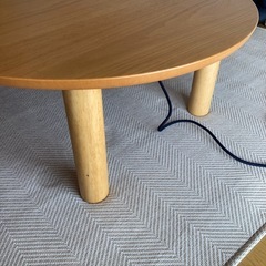 【受渡決定】掲載11月18日迄　こたつテーブル（こたつ布団セット）　の画像