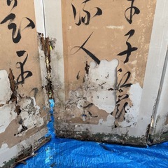 詳細不明　屏風　古道具家具骨董家屋古民具置物アンティークの画像