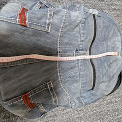 デニムリュックの画像