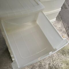 【リユースショップスパークル】6段収納2個セット　No.132　ホワイト　収納ケース　衣類収納　チェスト　配送設置可能♪の画像