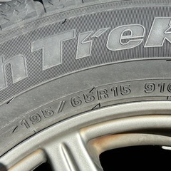 195/65R15　タイヤホイールセット　2022製タイヤの画像