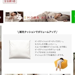 ニトリビーズクッション　追加ビーズ大の画像