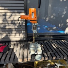 電気大工モートル　 日立DL-118ドリルスタンドDIY電動大工道具工具穴あけの画像