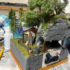 12/25まで掲載　1/48 Oナロー　9mm 鉱山簡易作業軌道 レイアウトの画像