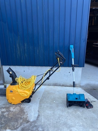 ¥2,000値引き！除雪機（手押し式）２体セット