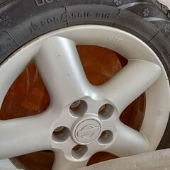 【急ぎ！2025雪降ります。リーフ、エクストレイル等冬アルミタイヤ】205/55/16冬タイヤつきアルミホイール4本After check the Tire could consider how to do it?☺️の画像