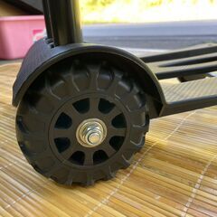 【リユースショップスパークル】キャリーカート　No.133　折りたたみ式　ブラック　ワゴン　配送可能♪の画像