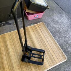 【リユースショップスパークル】キャリーカート　No.133　折りたたみ式　ブラック　ワゴン　配送可能♪の画像