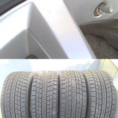 冬 VW純正 トゥアレグ【~95％ 富山】１８インチ 日本製 ダンロップ 255/55R18 VW ワーゲン純正 車検対応 アルミホイール 中古4本 トアレグ 冬 トワレグの画像