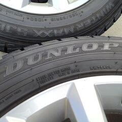 冬 VW純正 トゥアレグ【~95％ 富山】１８インチ 日本製 ダンロップ 255/55R18 VW ワーゲン純正 車検対応 アルミホイール 中古4本 トアレグ 冬 トワレグの画像