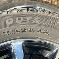 スタッドレスタイヤ　185/65/15　ホイール　フリードの画像