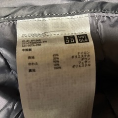 ユニクロ　ダウン上着の画像