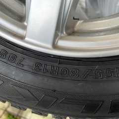 【受け渡し内定】
パッソ　スタッドレスタイヤ4本　ホイール付　平成24年1月　グレードXの画像