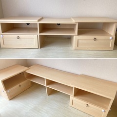 伸縮テレビ台 ローボードの画像