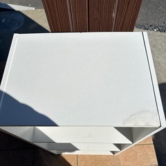 カラーボックスホワイト3段の画像