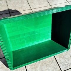 メダカ飼育　プラ舟　緑　約３６リットルの画像