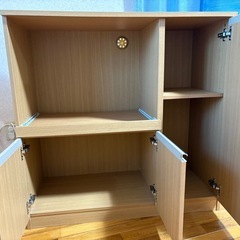 電子レンジ収納付き　　棚　本日受け取り！の画像