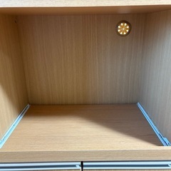 電子レンジ収納付き　　棚　本日受け取り！の画像