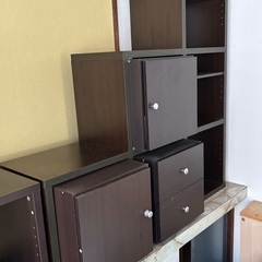 ニトリ 多段ラック 階段式 中古イタミありの画像