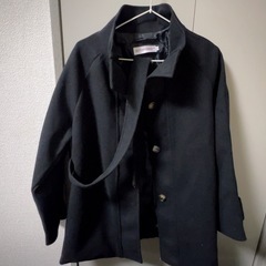 ブラック ウールコート 秋冬 アウター（試着のみ）の画像