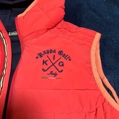 kappasフード付きベストの画像
