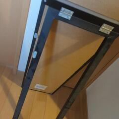 不二貿易 スタンドミラー HD-2715NC（ダークブラウン木目・スリム全身鏡・姿見）の画像