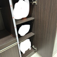 ニトリ　食器棚　キッチン収納　ウォルナット　レンジ台の画像