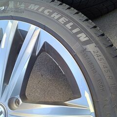 冬 VW ワーゲン 純正【富山】パサート オールトラック アルテオン シロッコ イオス ティグアン 冬 245/45R18 中古4本 ＶＷ純正 18インチの画像