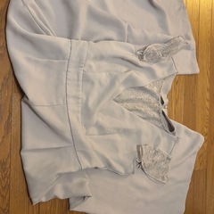 GU レースコンビネーションジャンプスーツ グレー Mサイズ オールインワンの画像