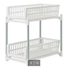 Nスライドトレー2段ラックの画像