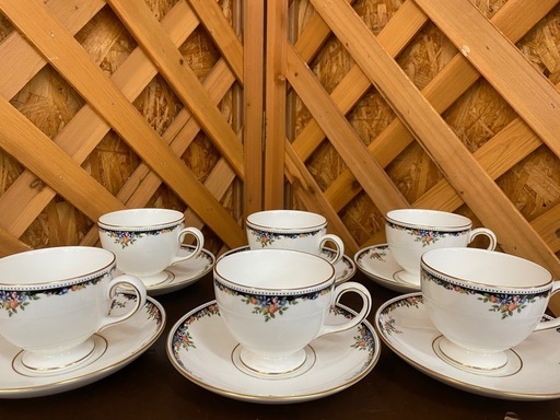 【愛品館 江戸川店】 
ウェッジウッド オズボーン カップ＆ソーサー 6客セットID:102-028657-007