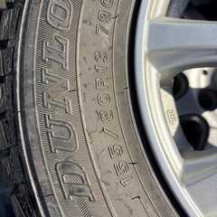 155/80R13 スタッドレス付きアルミホイール　タイヤはおまけです。の画像
