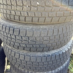 155/80R13 スタッドレス付きアルミホイール　タイヤはおまけです。の画像