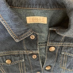 長袖Tシャツ デニムアウター　90cmの画像