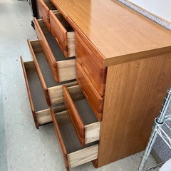 A2511-234 大丸 ローチェスト 120ラパーン 4段 シール有り キズ汚れ有りの画像