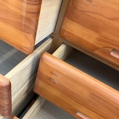 A2511-234 大丸 ローチェスト 120ラパーン 4段 シール有り キズ汚れ有りの画像