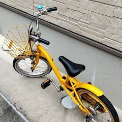 子供用自転車16インチ　黄色の画像
