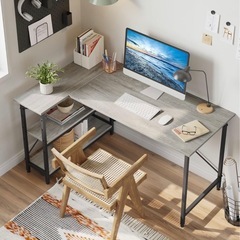 L字デスクの画像