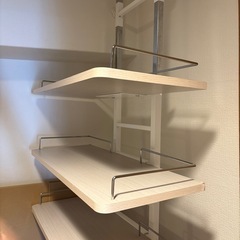 ランドリーラック　洗濯機上収納ラックの画像